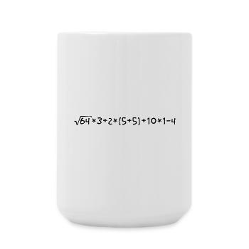 50th birthday - a mathematical task... - Large Mug 440 ml - white - Front