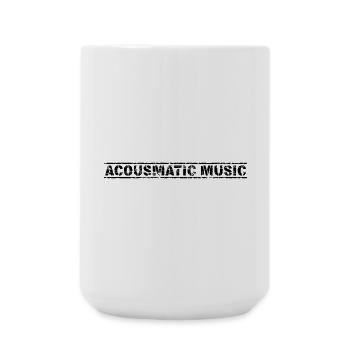 Acousmatic Music - Large Mug 440 ml - white - Front