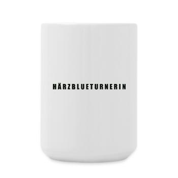 Härzblueturnerin Kanton Uri - Große Tasse 440 ml - Weiß - Vorne