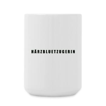 Härzbluetzugerin Kanton Zug - Große Tasse 440 ml - Weiß - Vorne