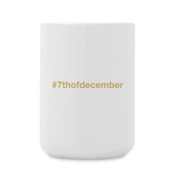 born on December 7 Birthday birthday - Large Mug 440 ml - white - Front