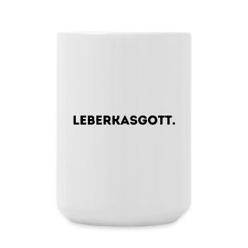Leberkasgott. - Große Tasse 440 ml - Weiß - Vorne