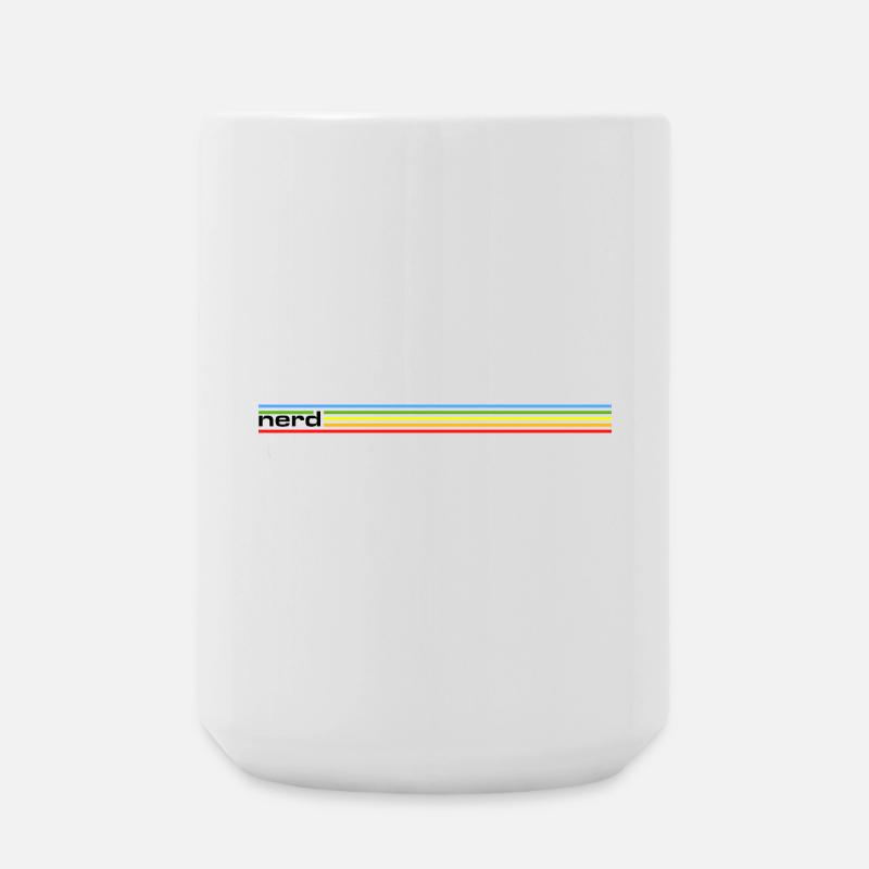 NERDY forever - nerd Rainbow - Große Tasse 440 ml - Weiß