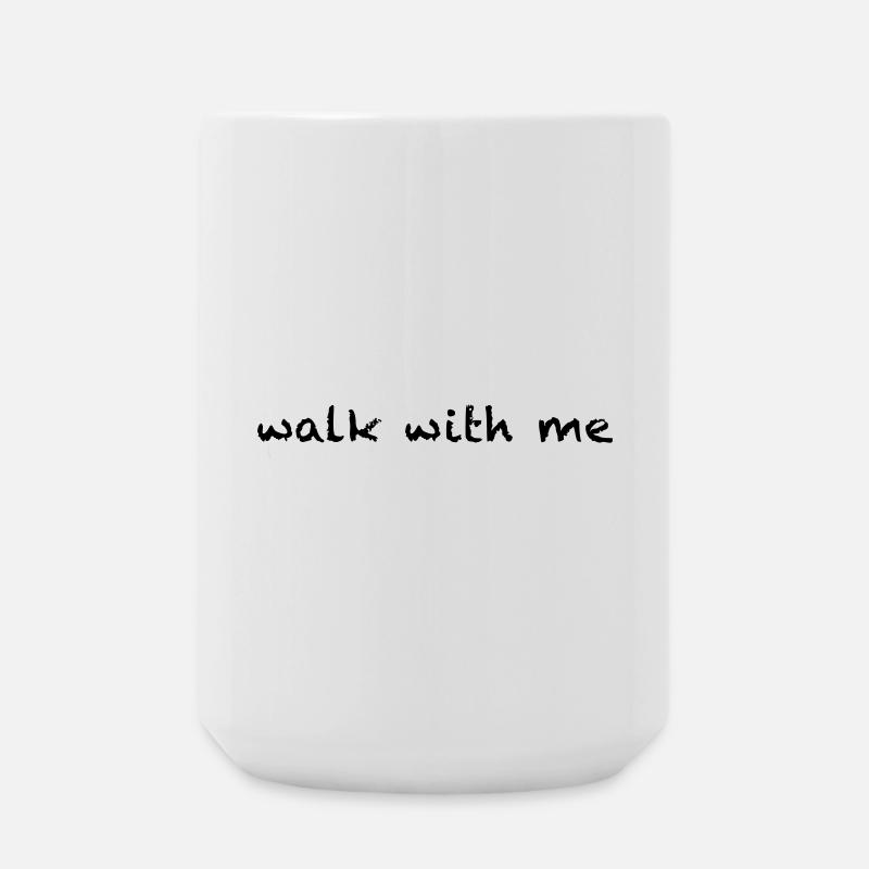 walk with me - Große Tasse 440 ml - Weiß