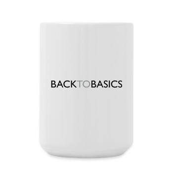 14 Back to basics - Large Mug 440 ml - white - Front