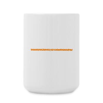 orange bar whirled orange - Large Mug 440 ml - white - Front