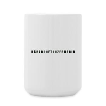 Härzbluetluzernerin Kanton Luzern - Große Tasse 440 ml - Weiß - Vorne