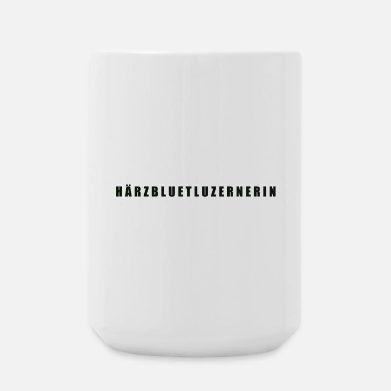 Härzbluetluzernerin Kanton Luzern - Große Tasse 440 ml - Weiß