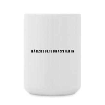 Härzbluetjurassierin Kanton Jura - Große Tasse 440 ml - Weiß - Vorne
