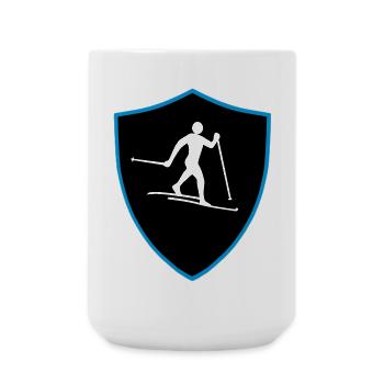Nordic shield - Large Mug 440 ml - white - Front