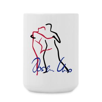Tango-1 - Große Tasse 440 ml - Weiß - Vorne