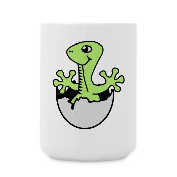 Dino Baby - Große Tasse 440 ml - Weiß - Vorne