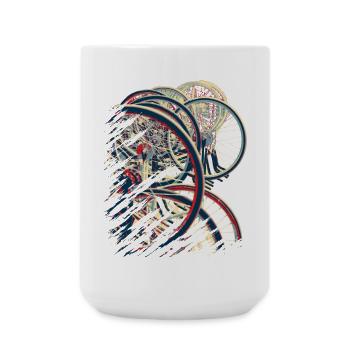 Radball | Cycle Ball Break 1 - Große Tasse 440 ml - Weiß - Vorne