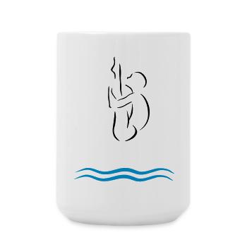 High diving - Large Mug 440 ml - white - Front