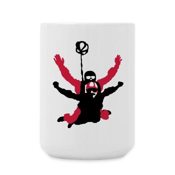 Tandemsprung - Große Tasse 440 ml - Weiß - Vorne
