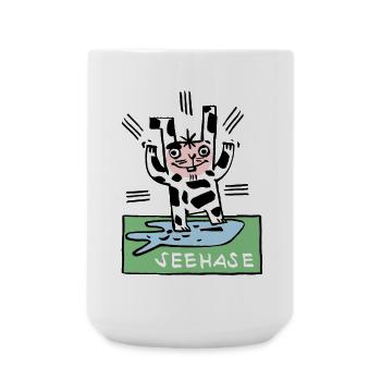 Seehase - Große Tasse 440 ml - Weiß - Vorne