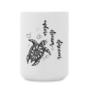 Explore Dream Discover - Large Mug 440 ml - white - Front