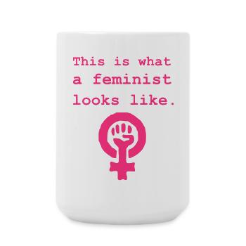 Feminism - Large Mug 440 ml - white - Front