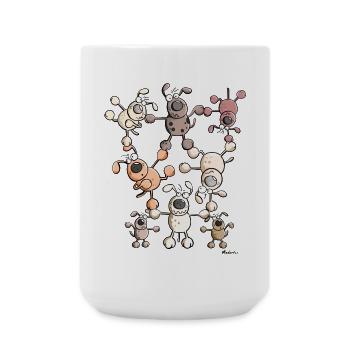 Dog Circus - Large Mug 440 ml - white - Front