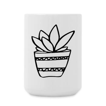 Plant - Large Mug 440 ml - white - Front