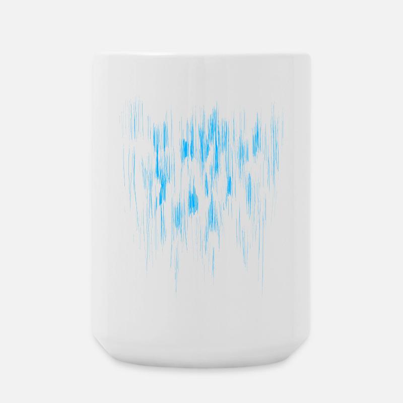 Fond Abstrait / BLEU - Grande tasse 440 ml - blanc