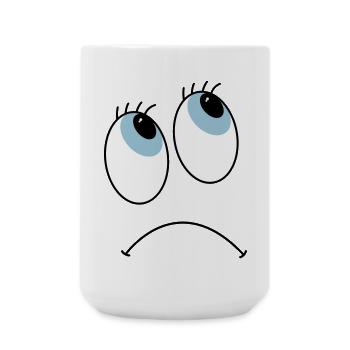 eyes - Large Mug 440 ml - white - Front