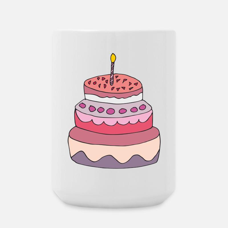 cake - Large Mug 440 ml - white