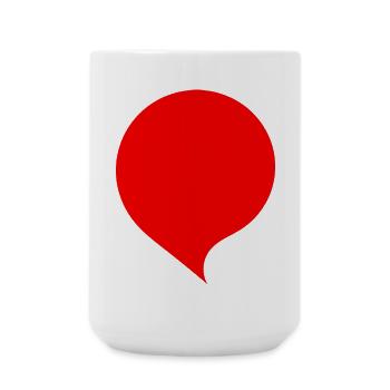 Personalize your own speech bubble Comic - Large Mug 440 ml - white - Front
