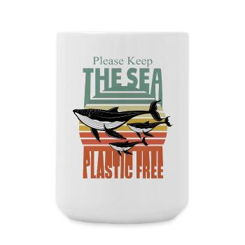 Environmental protection, animal welfare - Large Mug 440 ml - white - Front