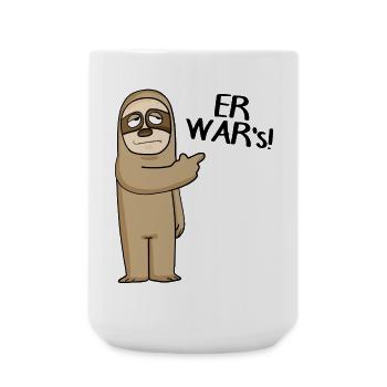 Er wars - Er war´s - Große Tasse 440 ml - Weiß - Vorne