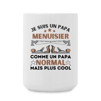 PAPA MENUISIER NORMAL - Grande tasse 440 ml - blanc - Devant