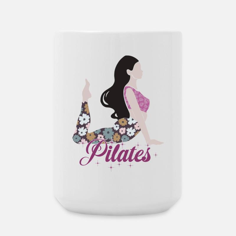 PILATES - Large Mug 440 ml - white