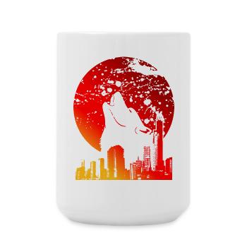 | LUNE DE SANG CADEAUX DE PLEINE LUNE ROUGE - Grande tasse 440 ml - blanc - Devant