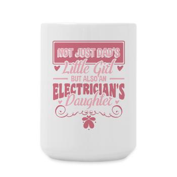 Elektriker Tochter - Große Tasse 440 ml - Weiß - Vorne