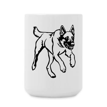 Malinois - Grande tasse 440 ml - blanc - Devant