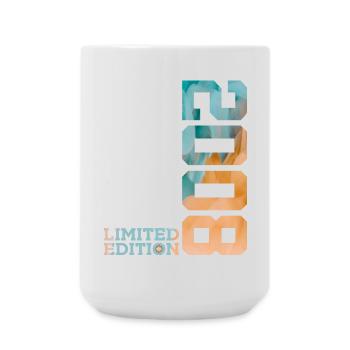 18. GEBURTSTAG LIMITED EDITION 2008 - Große Tasse 440 ml - Weiß - Vorne
