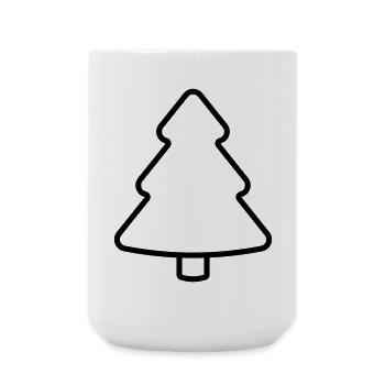 Christmas Tree, Fir Tree, Fir Tree, Christmas - Large Mug 440 ml - white - Front