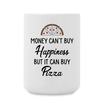 Pizza - Grande tasse 440 ml - blanc - Devant