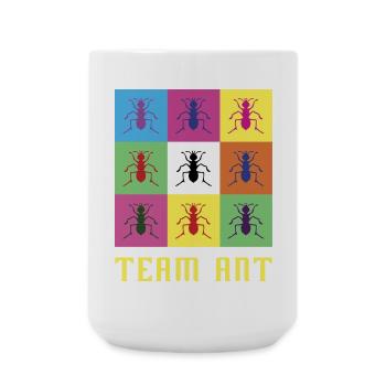 Team Ameise - Große Tasse 440 ml - Weiß - Vorne