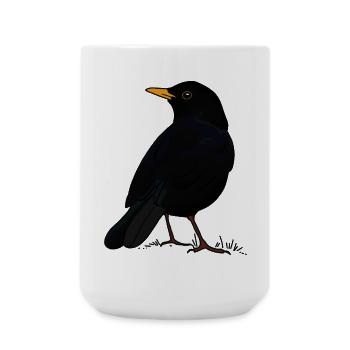 Blackbird - Large Mug 440 ml - white - Front