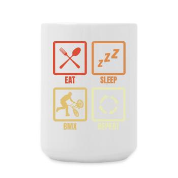 BMX Routine - Large Mug 440 ml - white - Front