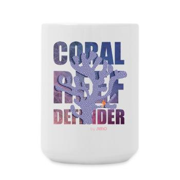 Coral Defender Crew by . NEMO - Large Mug 440 ml - white - Front