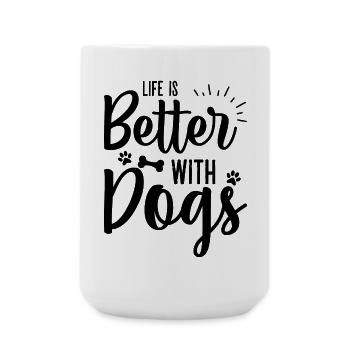 [awaiting design upload] - Large Mug 440 ml - white - Front