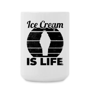 Ice Cream Vendor Saying - Large Mug 440 ml - white - Front