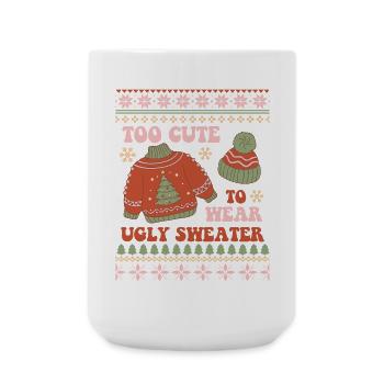 Ugly Christmas Sweater - Large Mug 440 ml - white - Front