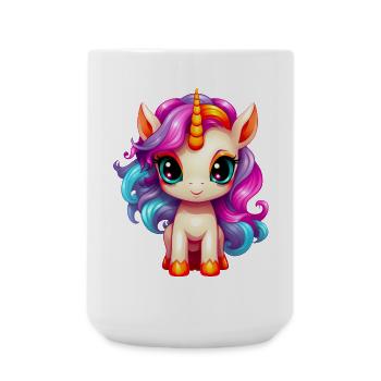 Bébé licorne - Grande tasse 440 ml - blanc - Devant