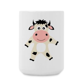 Kuh - Große Tasse 440 ml - Weiß - Vorne
