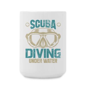 Scuba Diving Under Water Icon Tee - Large Mug 440 ml - white - Front
