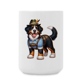 Bernese mountain dog dog Bavaria - Large Mug 440 ml - white - Front