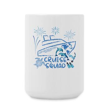 cruise squad - Large Mug 440 ml - white - Front